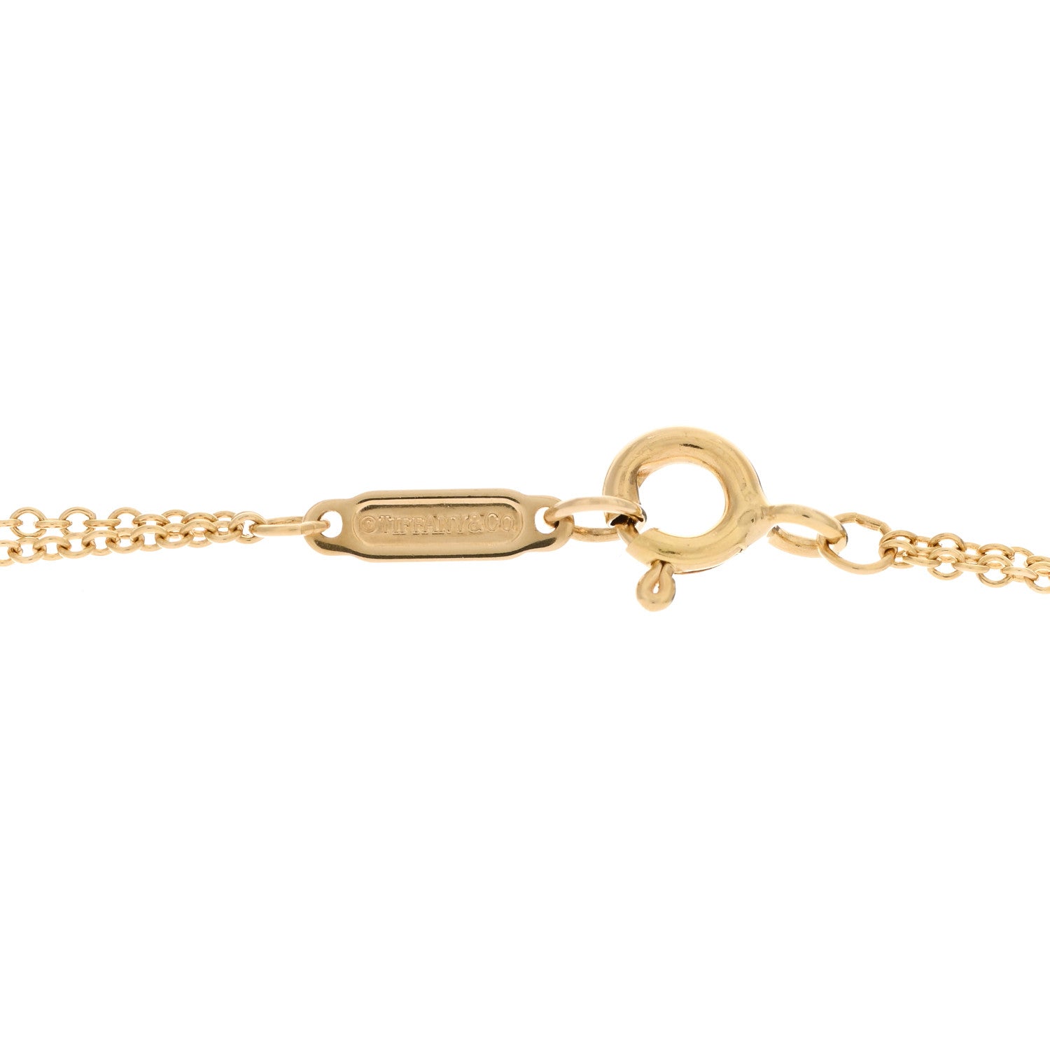 Tiffany 18K Yellow Gold Figure 8 Pendant Necklace 3 of 4