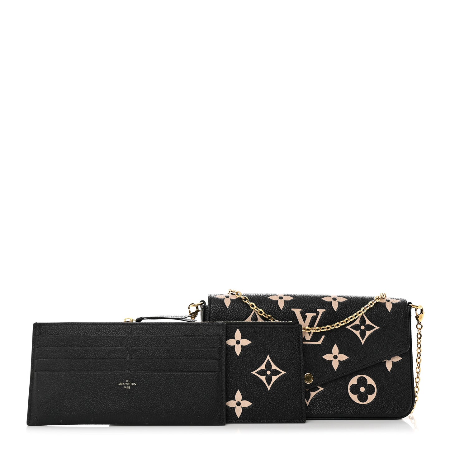 Empreinte Monogram Giant Felicie Pochette Black Beige