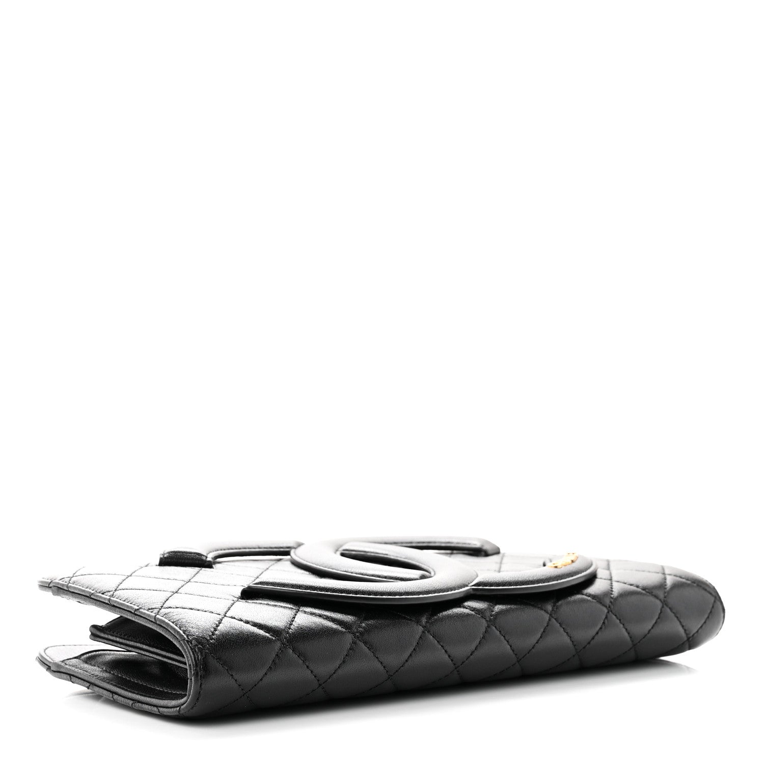 Chanel Lambskin Quilted Coco Midnight Clutch Black 4 of 7