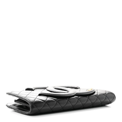Chanel Lambskin Quilted Coco Midnight Clutch Black 4 of 7