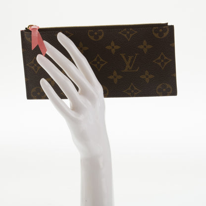 Louis Vuitton Monogram Felicie Chain Wallet Zippered Insert 2 of 6