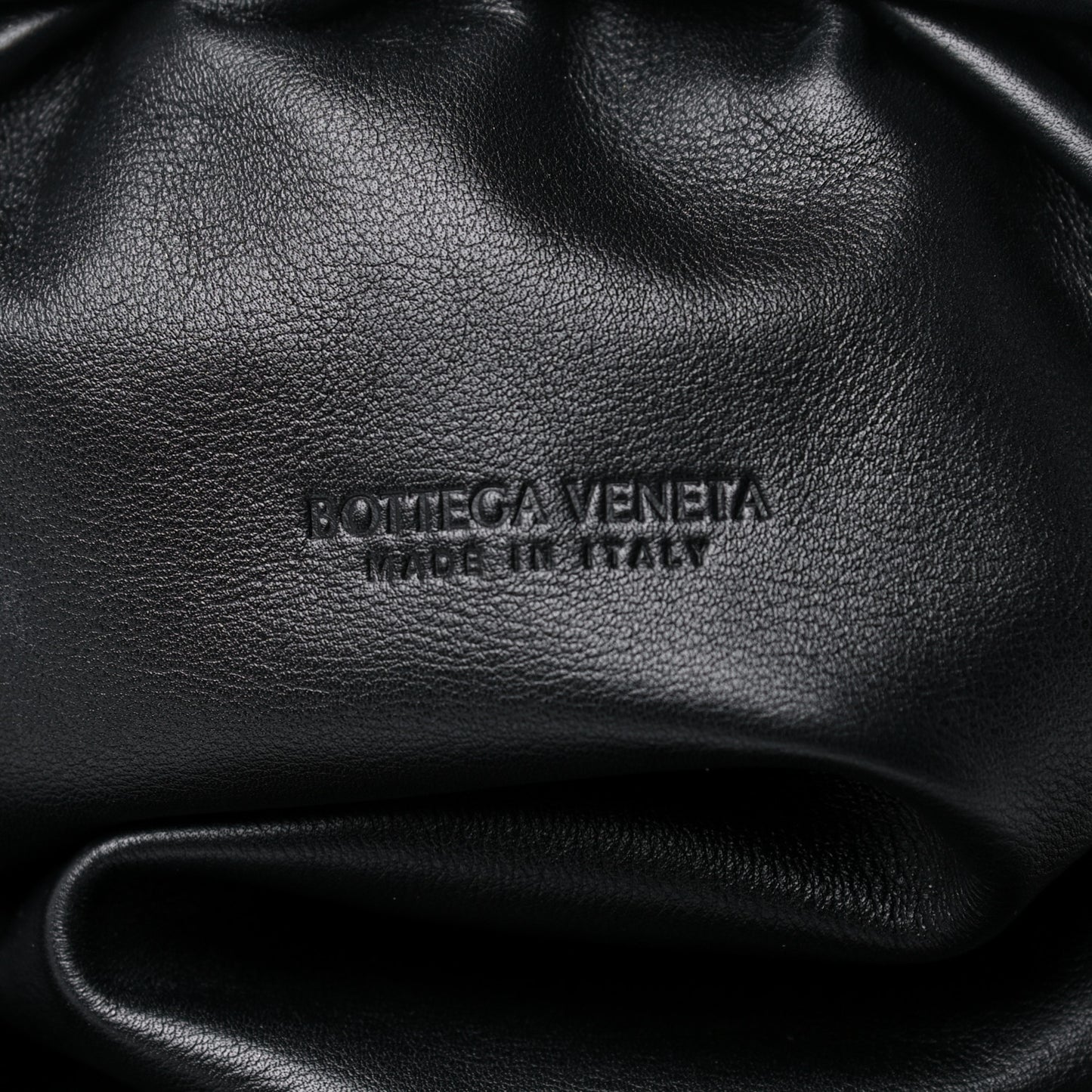 Smooth Butter Calf The Pouch Oversized Clutch Black