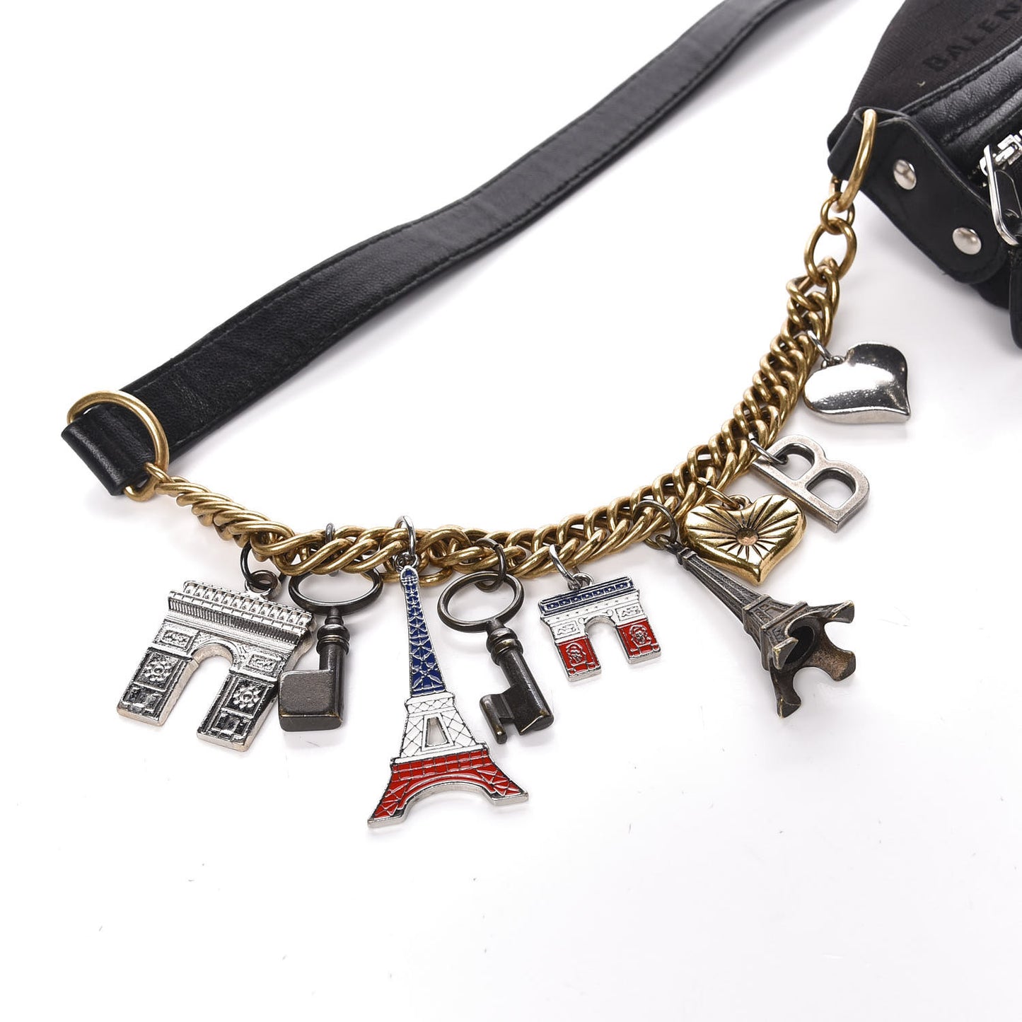 Canvas Jacquard Diagonal Allover Logo XS Souvenir Belt Bag Black