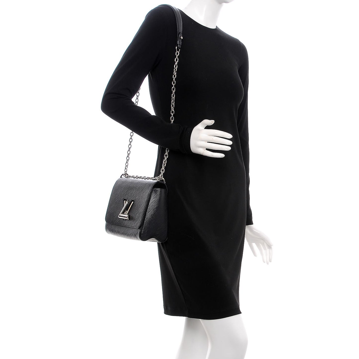 Epi Twist Shoulder Bag MM Black
