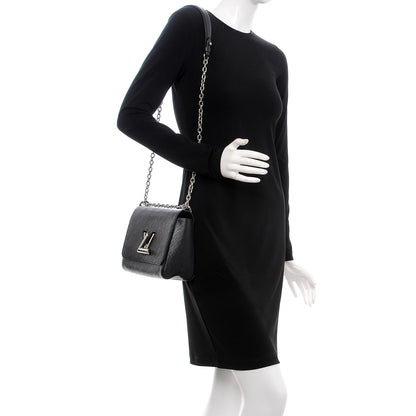 Louis Vuitton Epi Twist Shoulder Bag MM Black 2 of 8