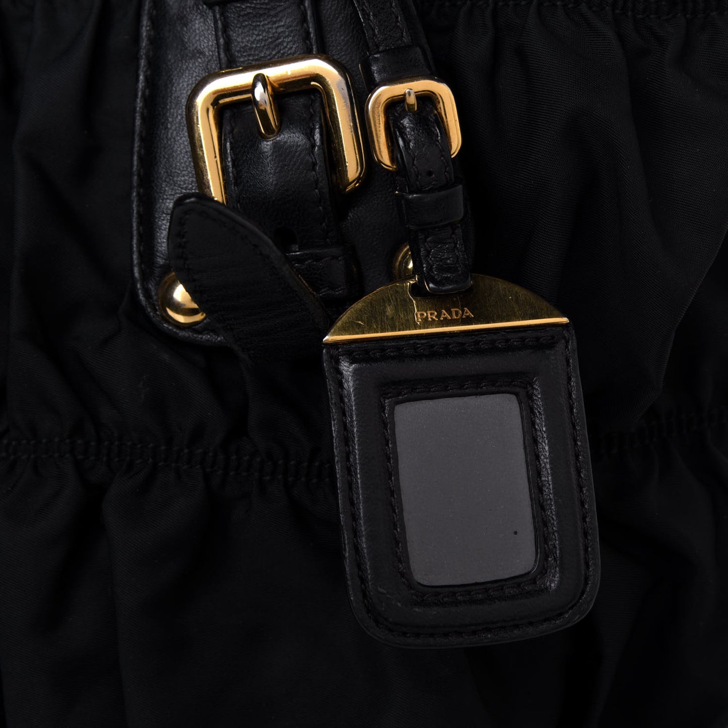 Tessuto Nylon Gaufre Tote Black