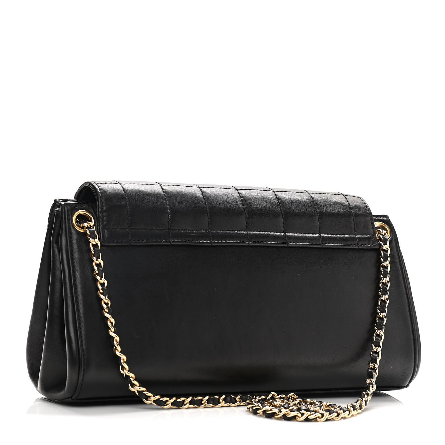 Lambskin Chocolate Bar Accordion Mademoiselle Black