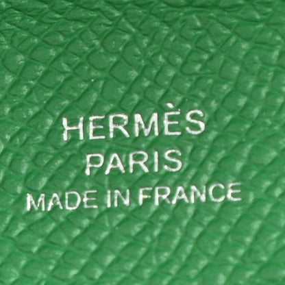 Hermes Epsom Calvi Card Case Vert Vertigo 6 of 8