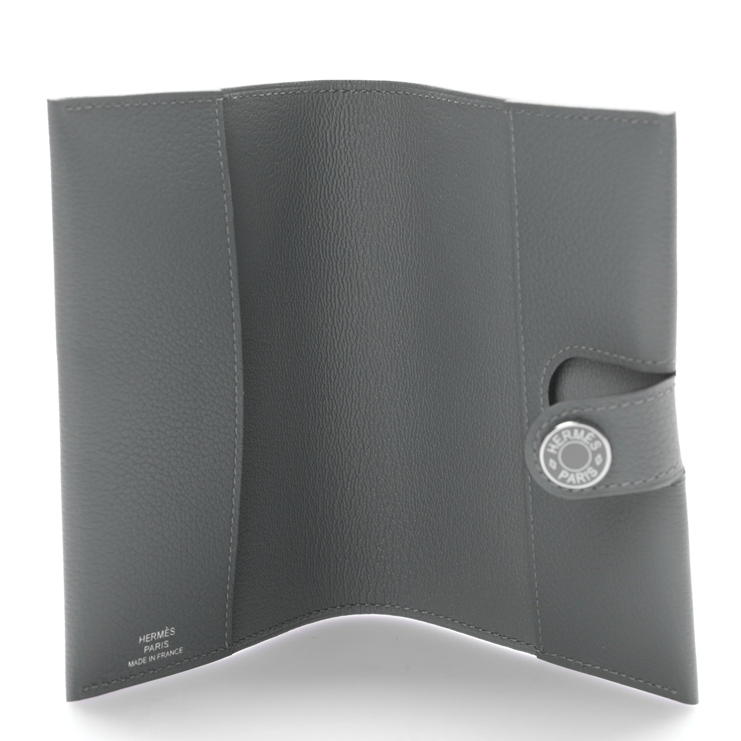 Hermes Evercolor RMS Passport Holder Gris Meyer 1445992