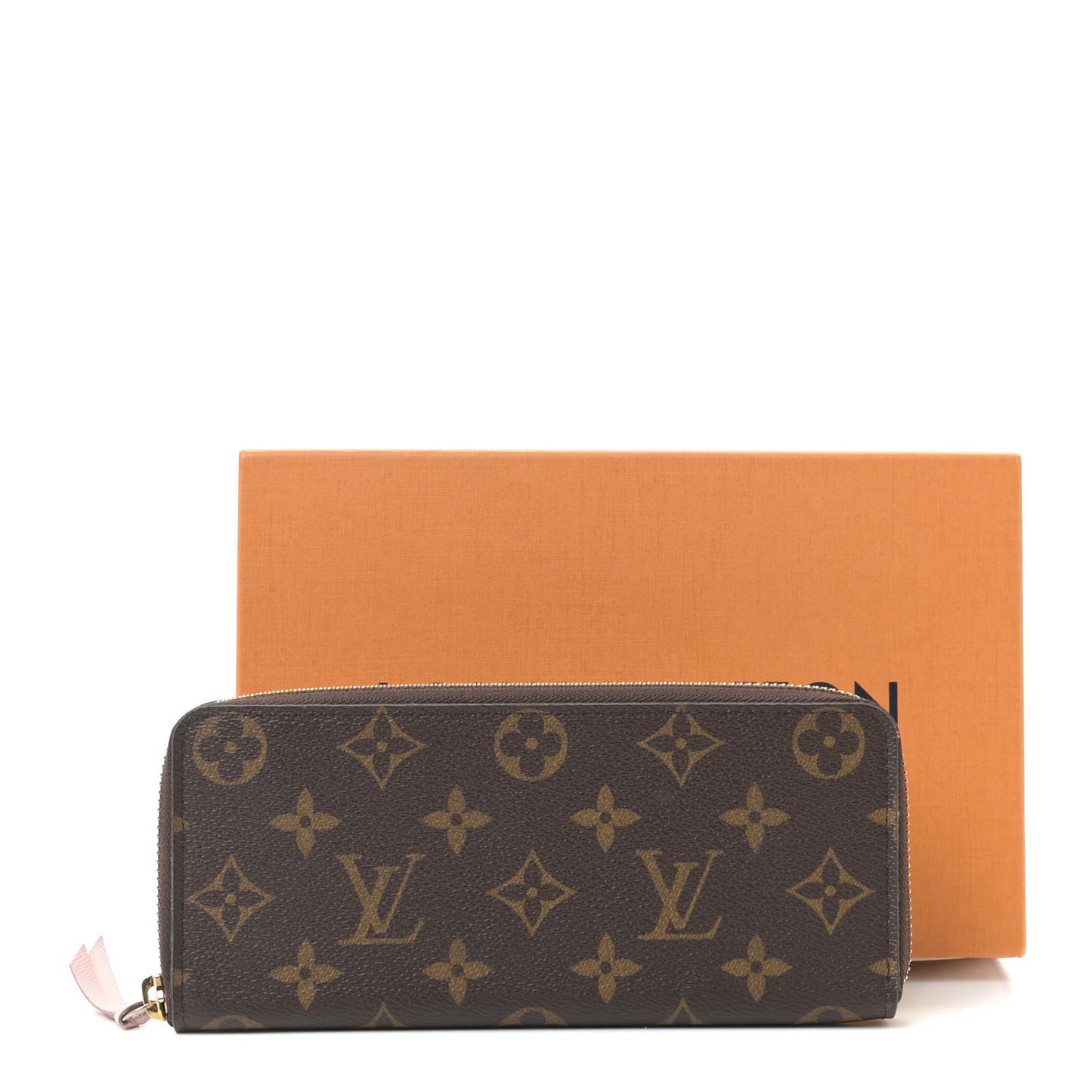 Monogram Clemence Wallet Rose Ballerine