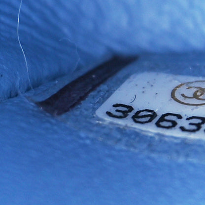 Chanel Lambskin Quilted Medium Double Flap Light Blue 6 of 8