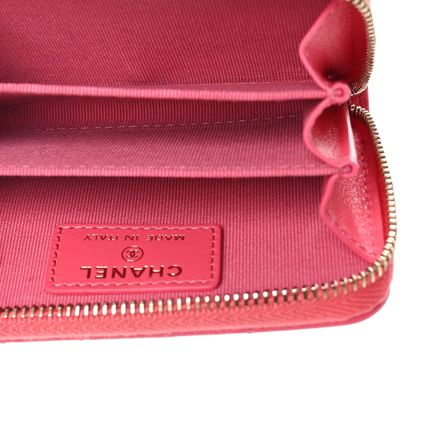 Chanel Lambskin Plexiglass Quilted Coco Love Zip Coin Purse Pink 5 of 10