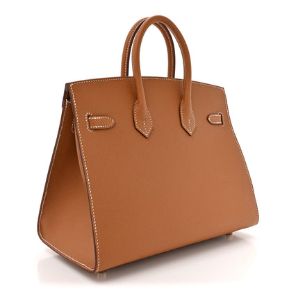 Hermes Epsom Birkin Sellier 25 Gold 3 of 12