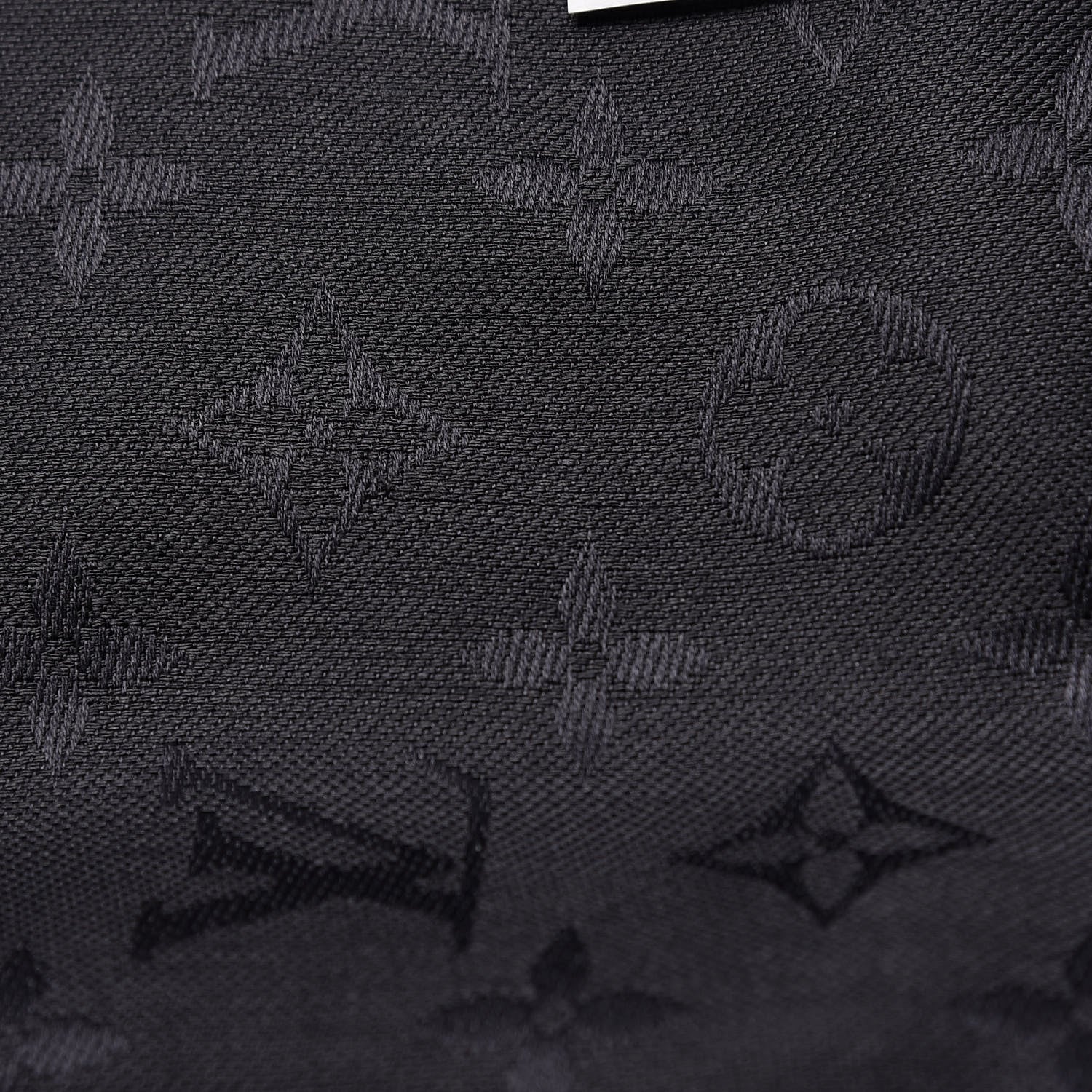 Louis Vuitton Silk Wool Monogram Shawl Charcoal Grey 3 of 7