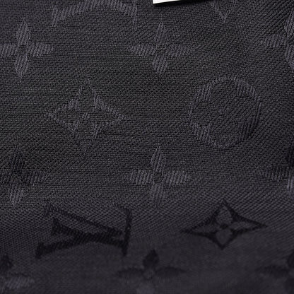 Louis Vuitton Silk Wool Monogram Shawl Charcoal Grey 3 of 7