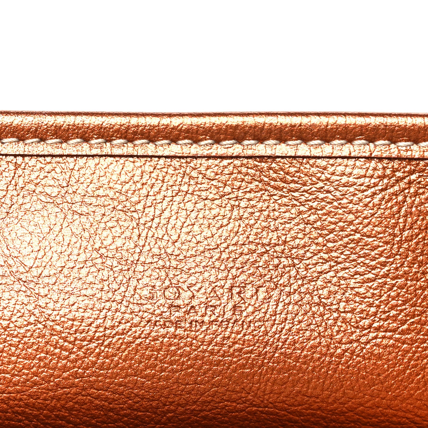 Goyardine Precious Metals Reversible Mini Anjou Rose Gold
