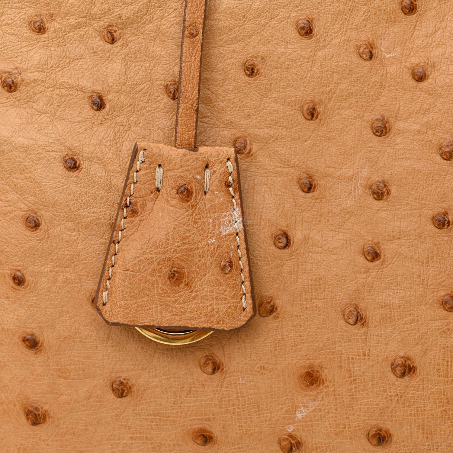 Prada Ostrich Executive Tote Cognac 16 of 18