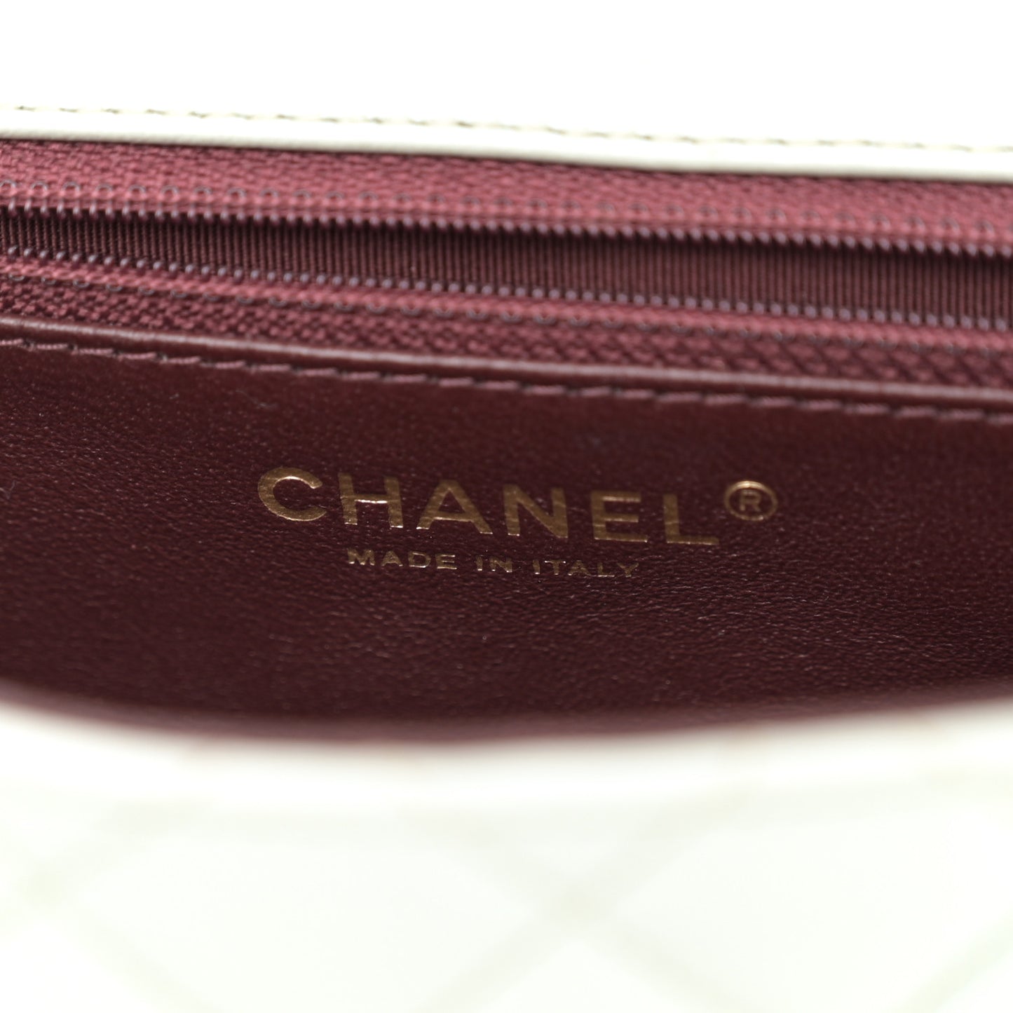 Lambskin Quilted Small Two Tone Day Flap Light Blue Burgundy