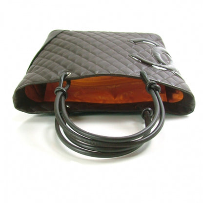 Chanel Calfskin Quilted Large Cambon Tote Brown 4 of 10