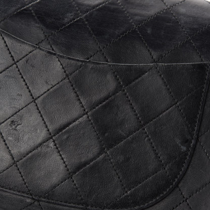 Chanel Lambskin Quilted Medium Double Flap Black 10 of 17