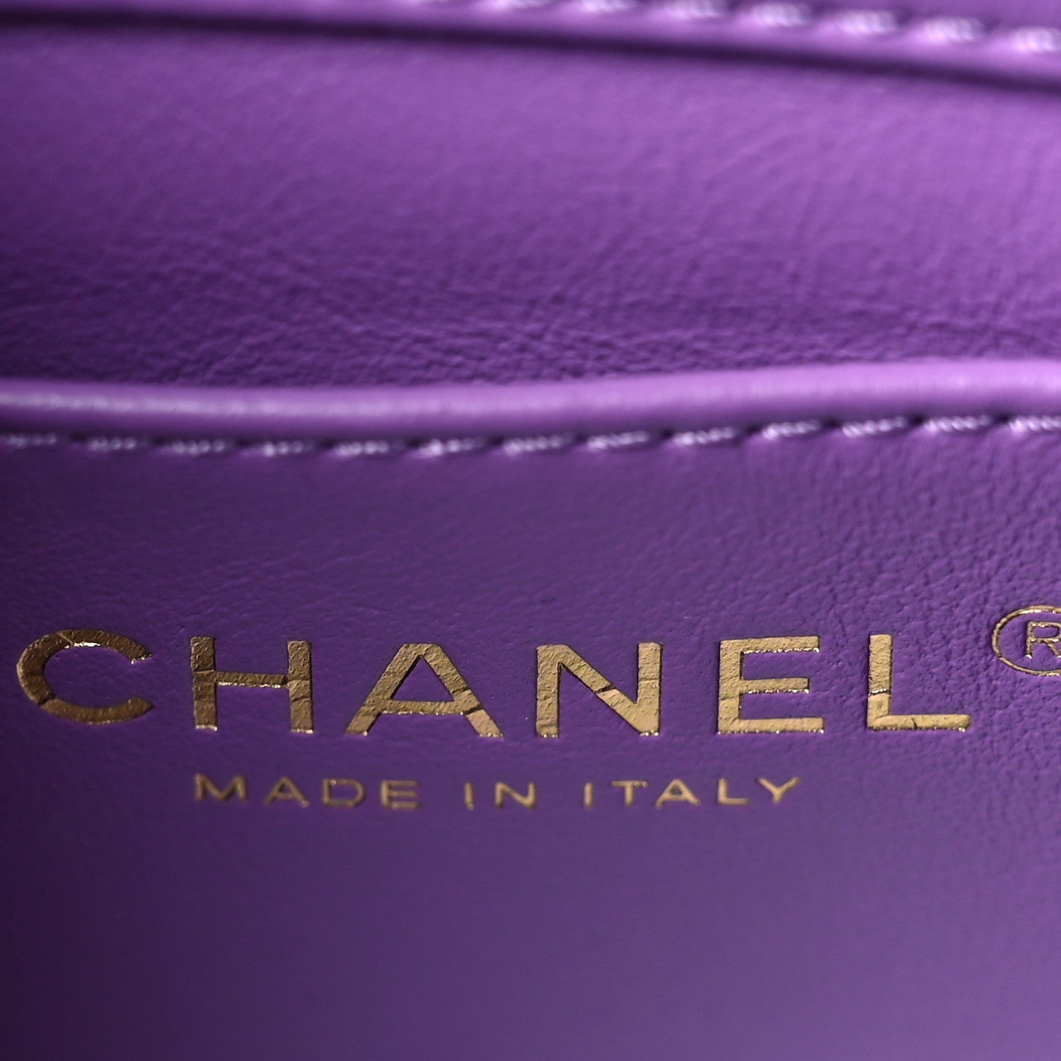Chanel Lambskin Enamel Quilted Mini Pending CC Square Flap Purple 6 of 9