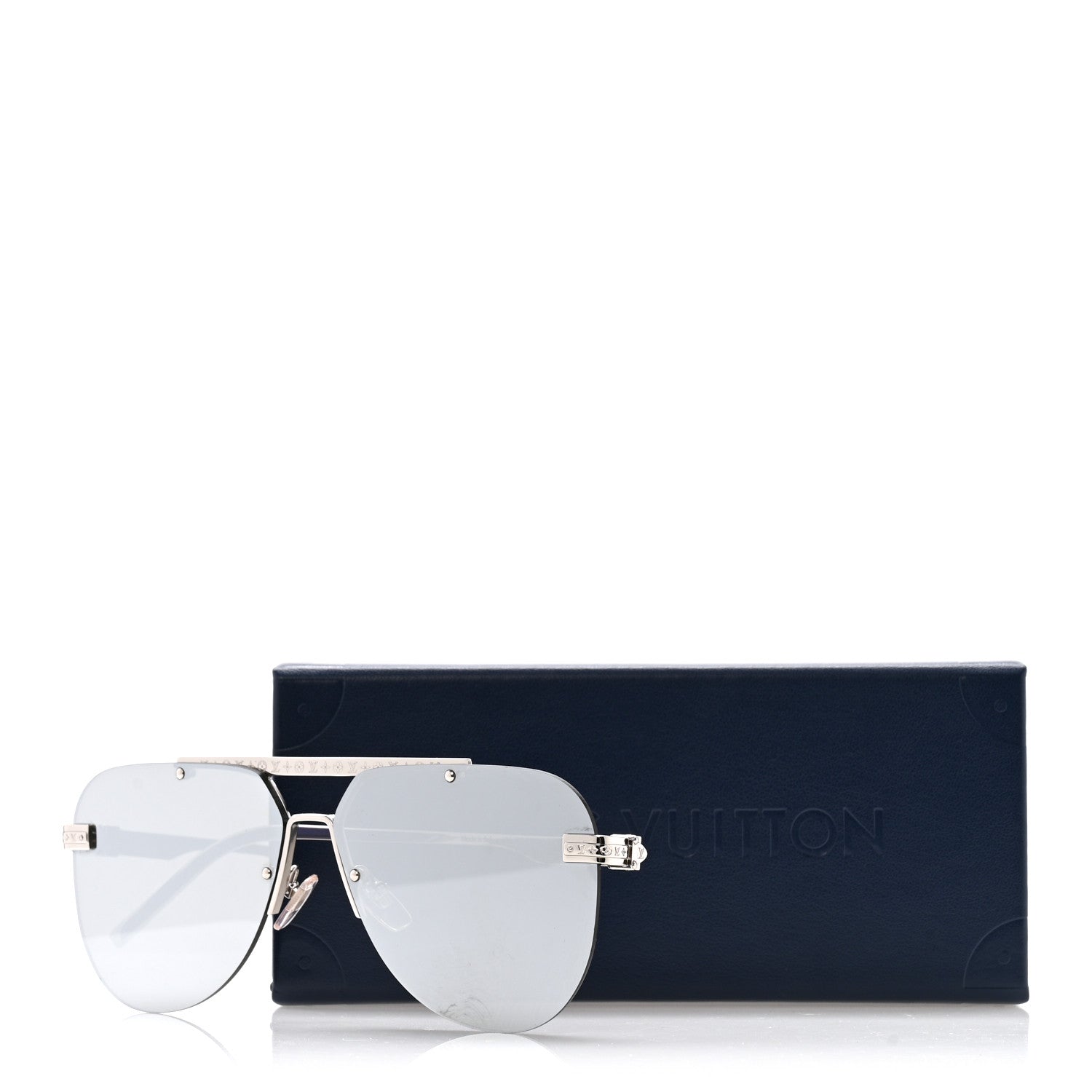 Louis Vuitton Metal LV Ash Sunglasses Z1262W SIlver 1875968