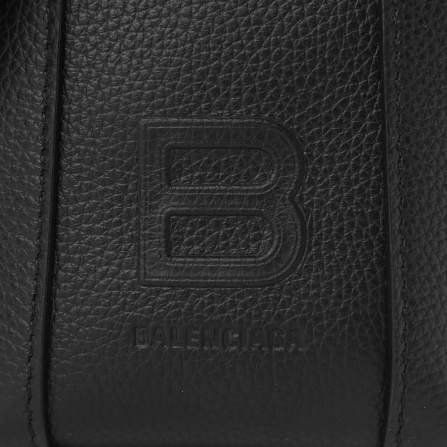 Calfskin Hourglass Phone Holder Bag Black
