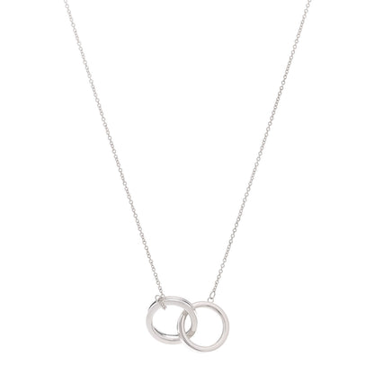Tiffany Sterling Silver 1837 Interlocking Circles Pendant Necklace 1 of 8