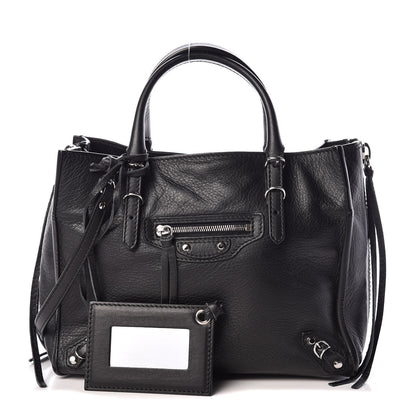 Balenciaga Grained Calfskin Papier Mini A4 Zip Around Tote Black 1 of 11