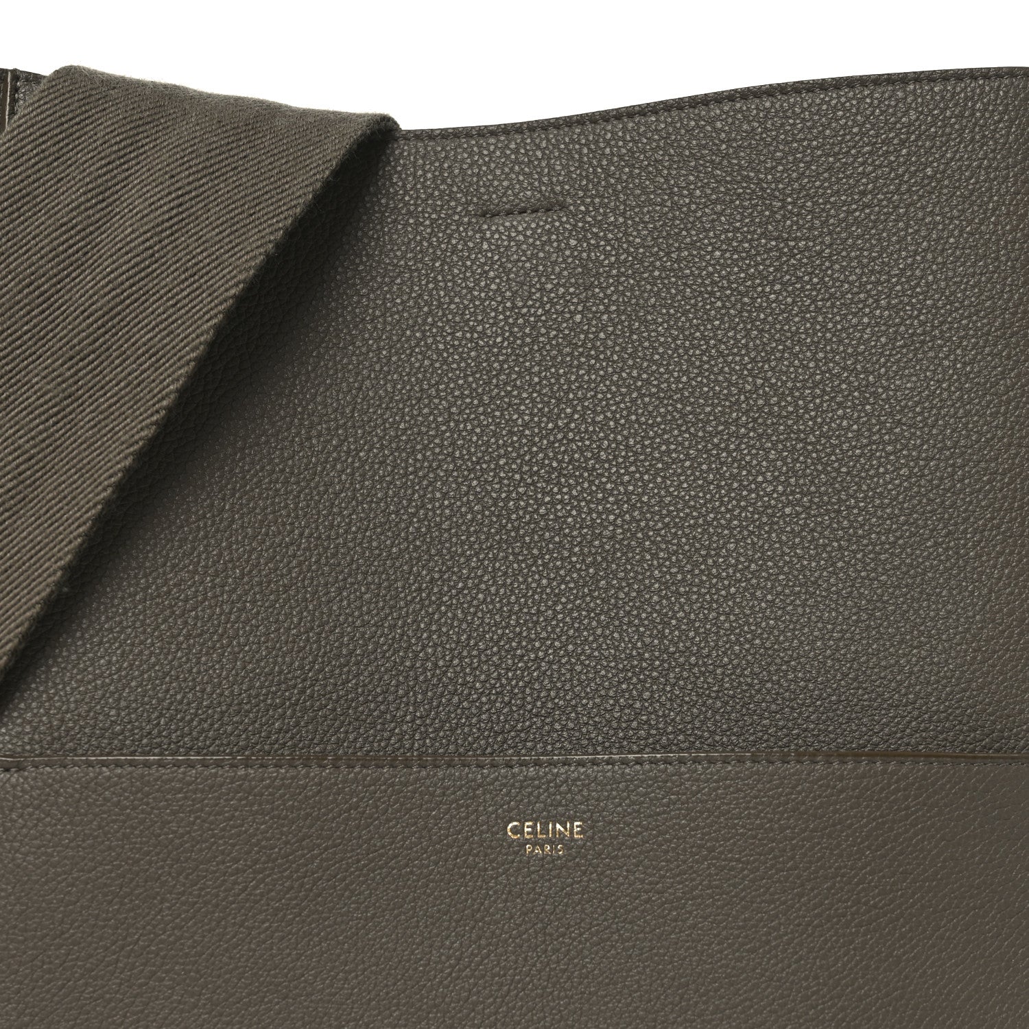 Celine Soft Grained Calfskin Sangle Bucket Bag Taupe 7 of 9
