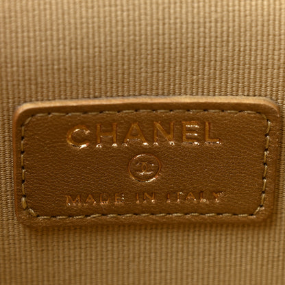Chanel Lambskin Quilted Pearl Crush Mini Vanity Case With Chain Beige 6 of 11