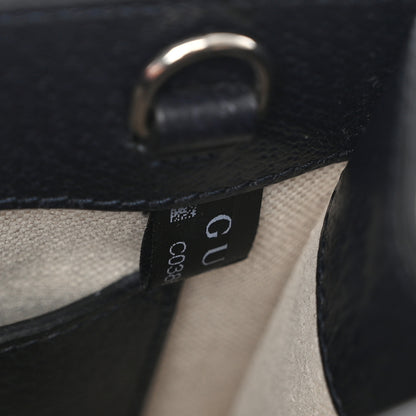 Gucci GG Supreme Monogram Textured Dollar Calfskin Mini Retro Interlocking G Tote Bag Beige Blue 8 of 10