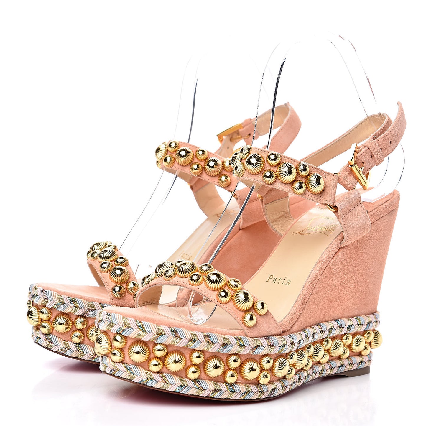 Veau Velours Rondaclou 120 Wedge Sandals 37