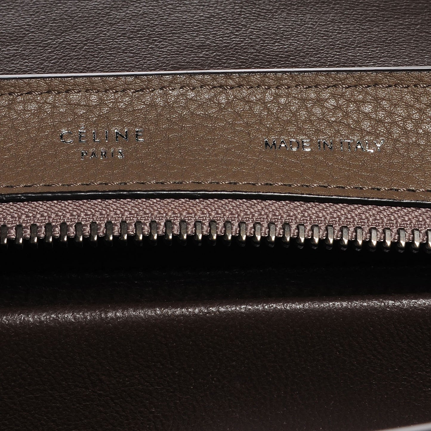 Drummed Calfskin Suede Small Trapeze Dune