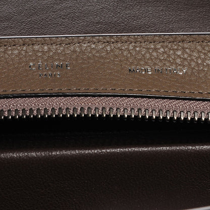 Celine Drummed Calfskin Suede Small Trapeze Dune 5 of 8