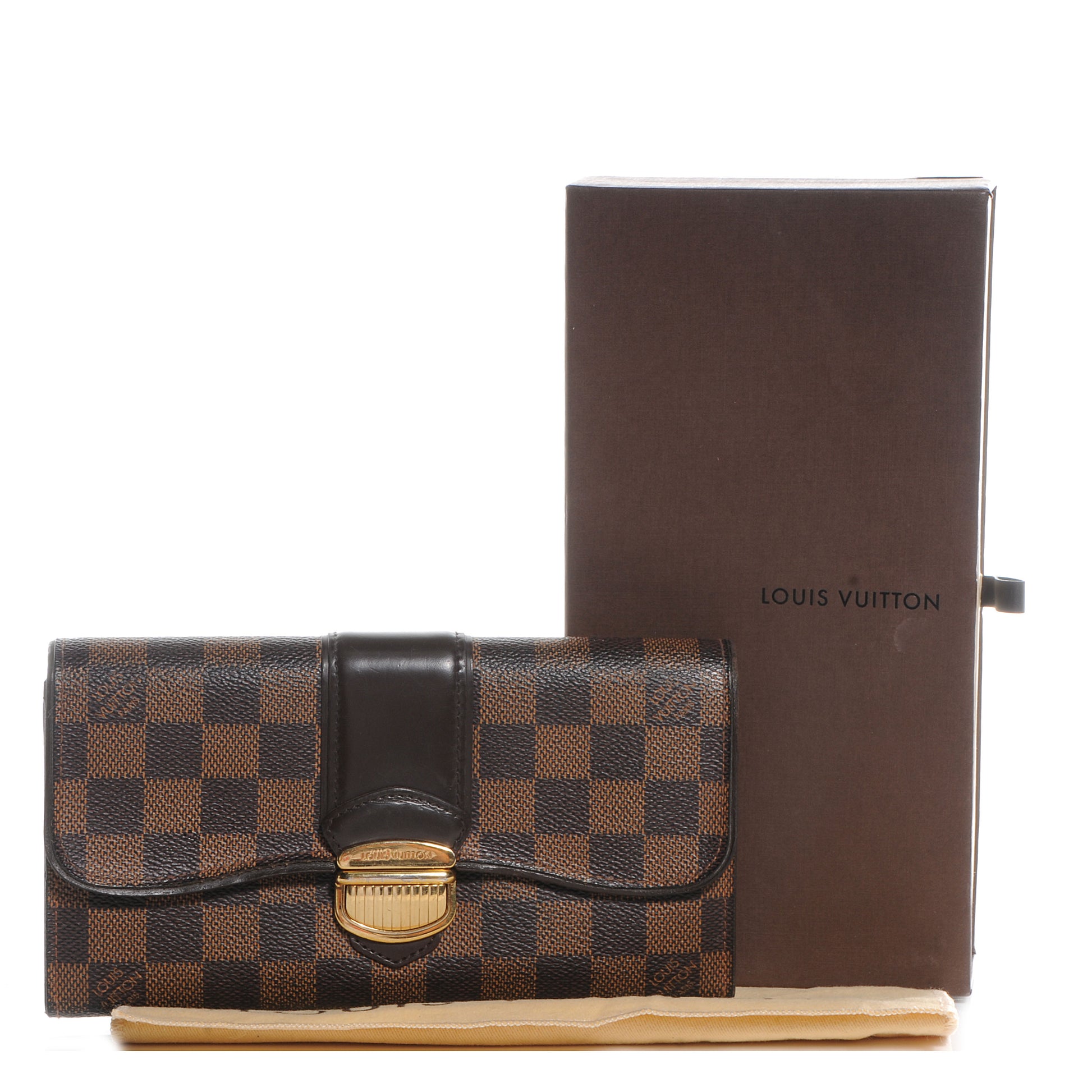 Louis Vuitton Damier Ebene Sistina Wallet 5 of 8