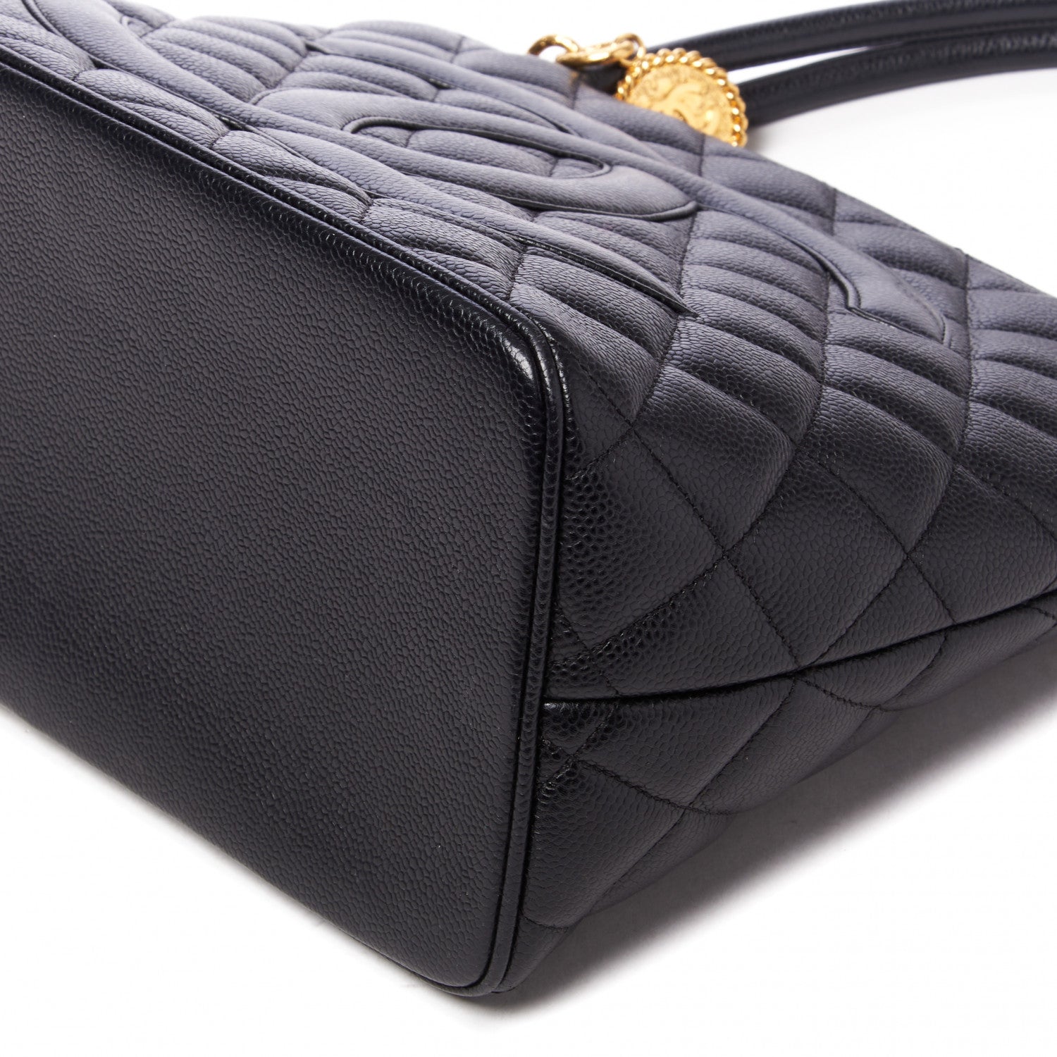 Chanel Caviar Quilted Medallion Tote Black 4 of 9