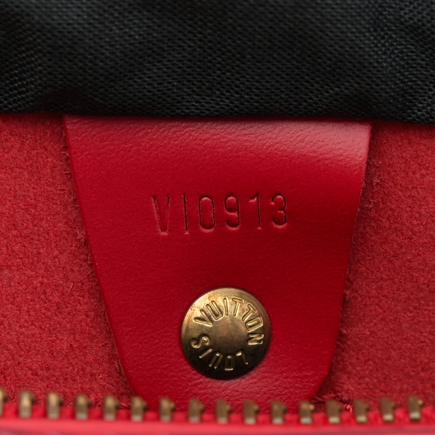 Louis Vuitton Epi Speedy 30 Castillan Red 6 of 15