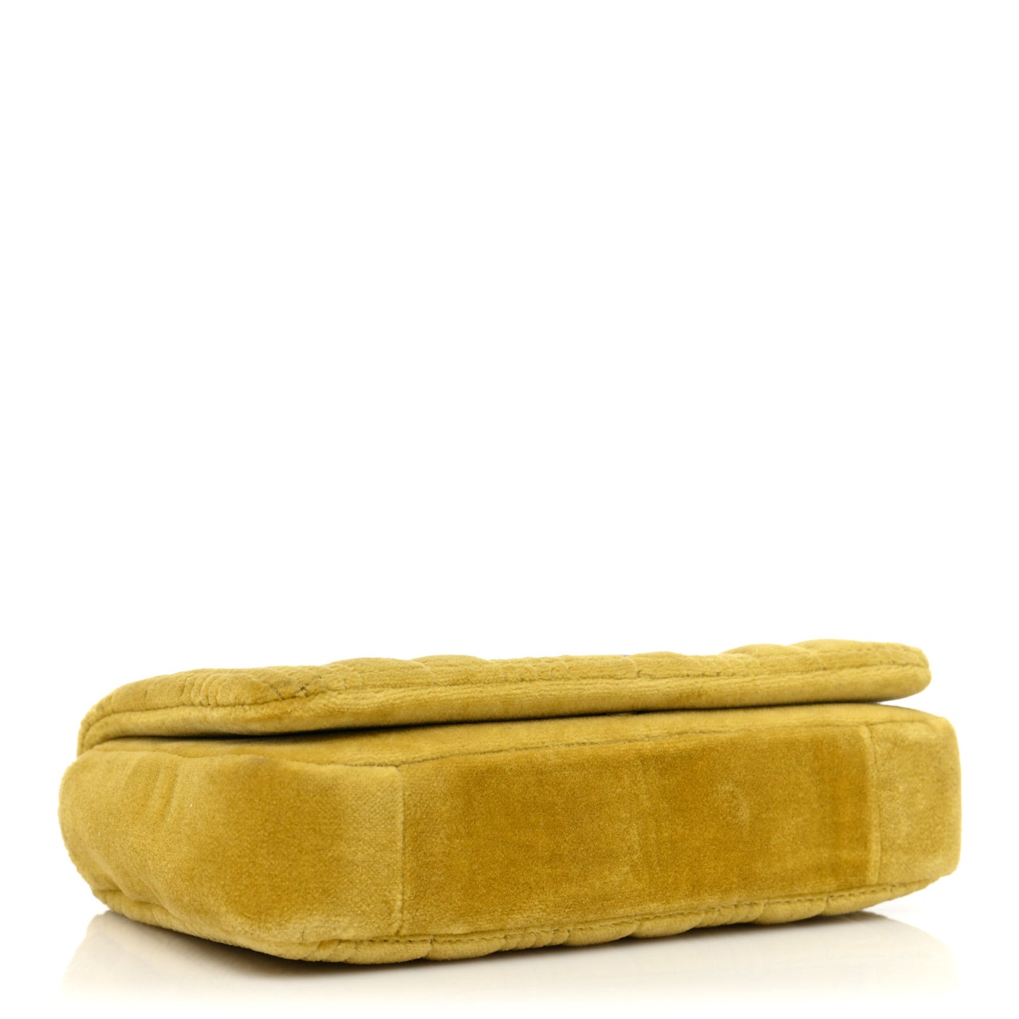 Velvet Quilted Mini Lola Bag Yellow