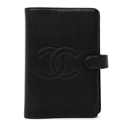 Chanel Caviar CC Medium Ring Agenda Planner Black 1 of 9