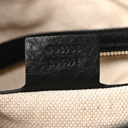 Gucci Pebbled Calfskin Large Soho Chain Shoulder Bag Black 7 of 11