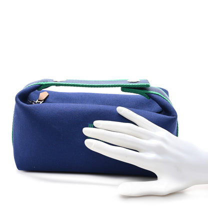 Hermes Canvas Small Bride-A-Brac Pouch Marine 2 of 6