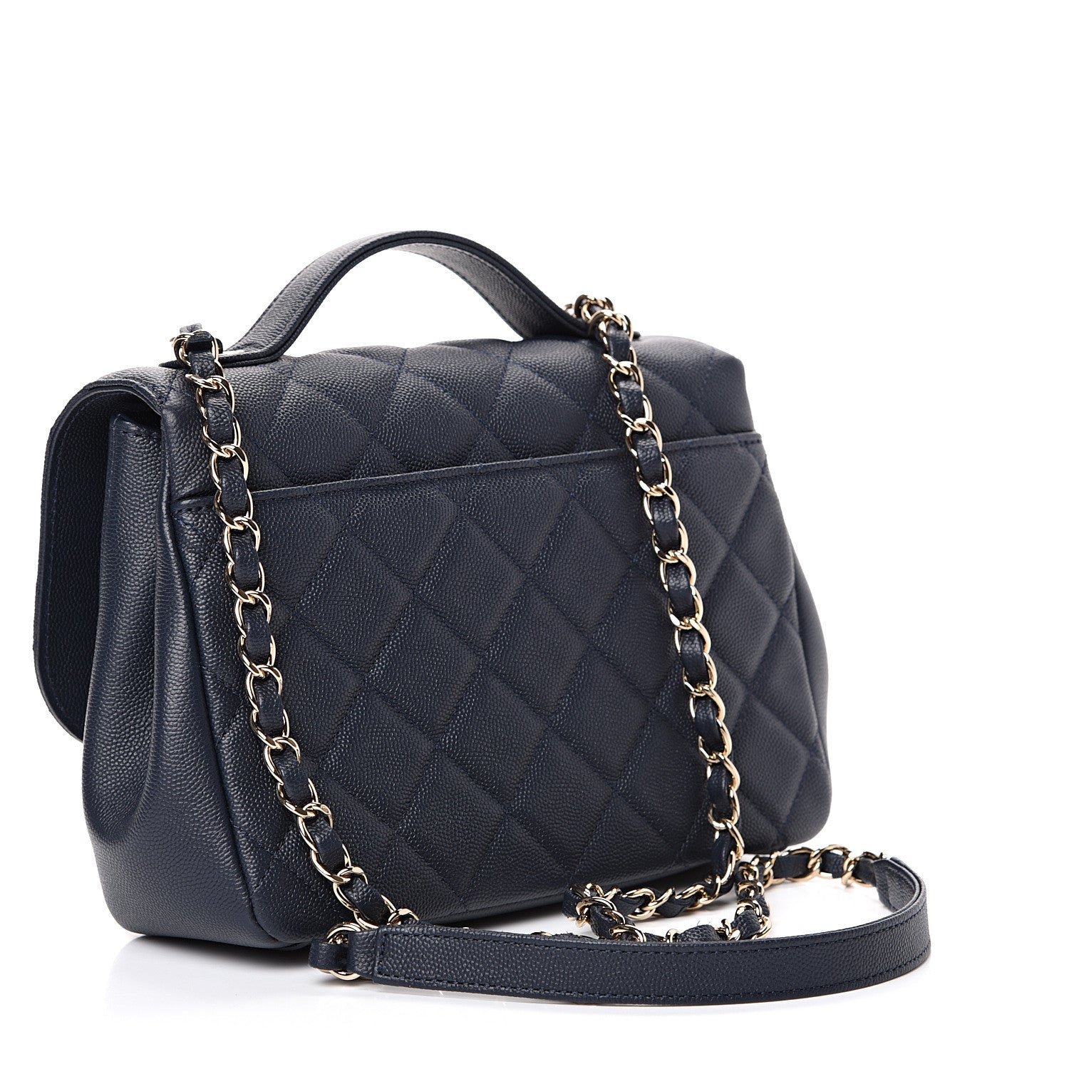Chanel Caviar Quilted Medium Business Affinity Flap Navy 2 of 10