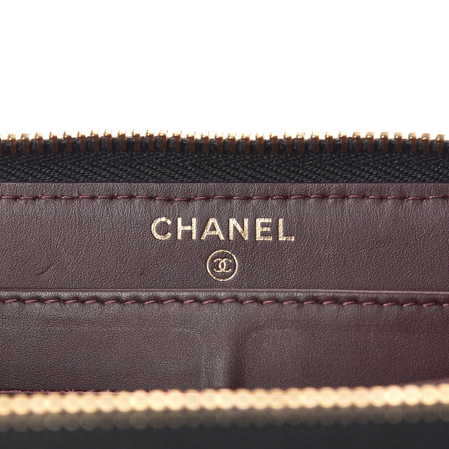 Chanel Caviar Quilted Large Gusset Zip Around Wallet Black 7 of 9