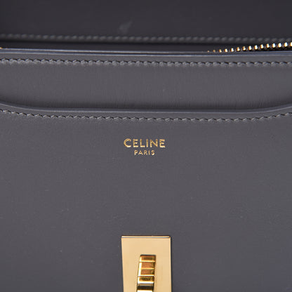 Celine Satinated Calfskin Small 16 Top Handle Bag Gray 5 of 14