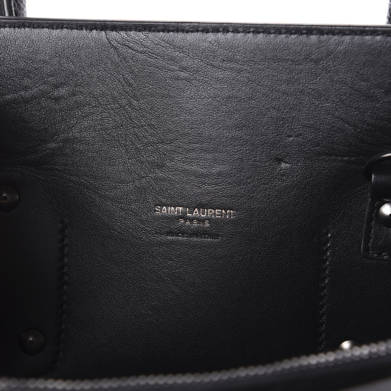 Saint Laurent Grained Calfskin Large Sac De Jour Carryall Black 7 of 10