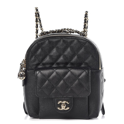 Chanel Caviar Quilted Small CC Day Backpack Black 1 of 8