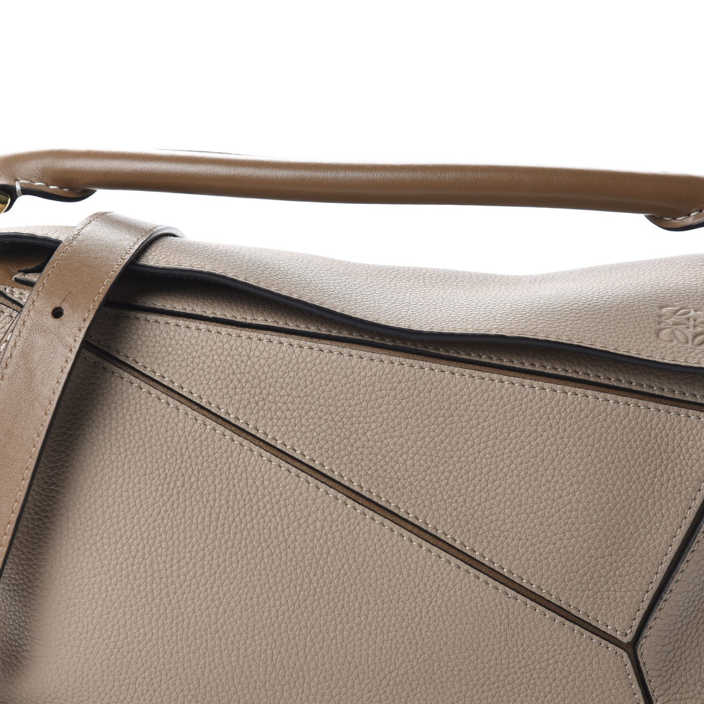 Grained Calfskin Small Puzzle Bag Sand Mink