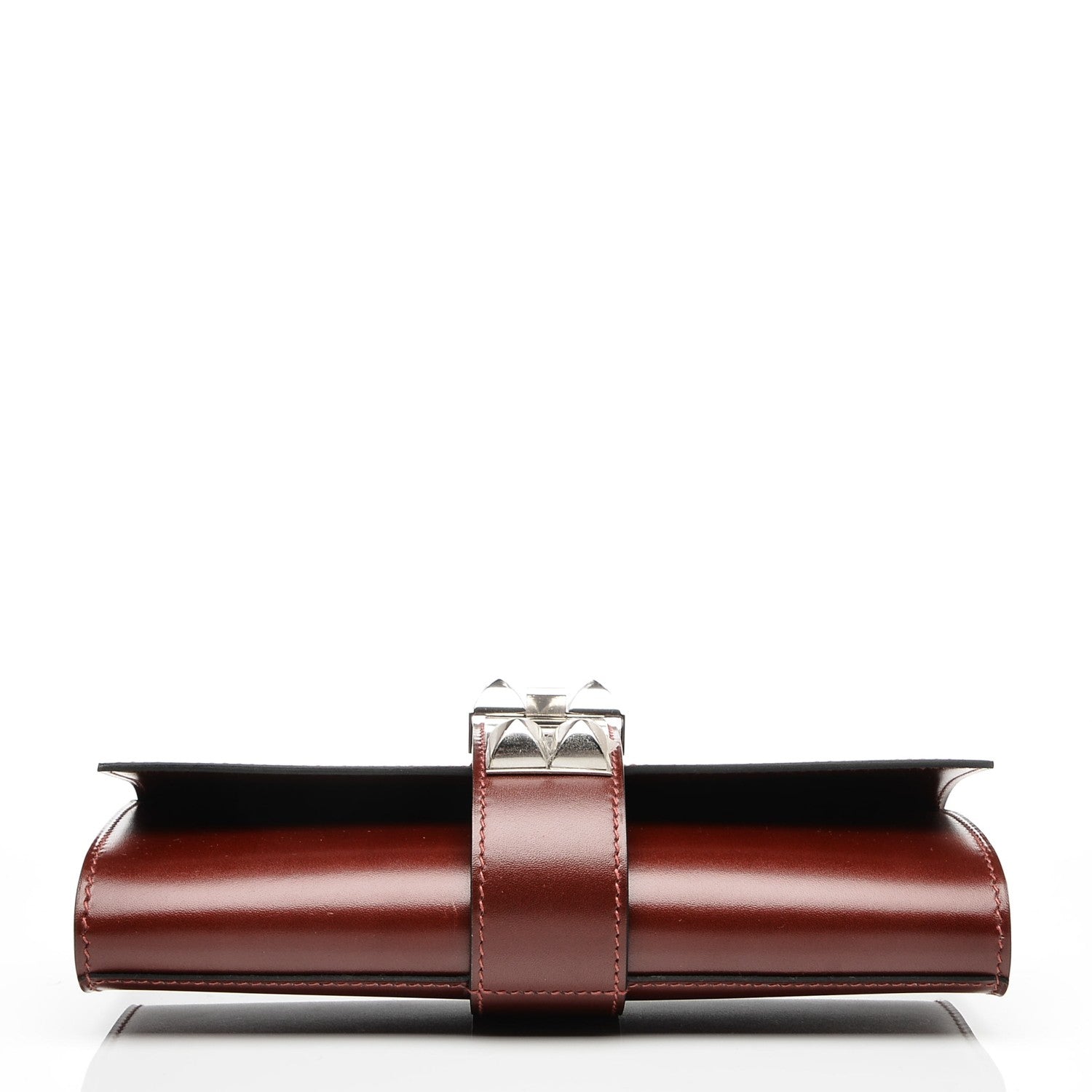 Hermes Tadelakt Medor 23 Clutch Rouge H 6 of 18