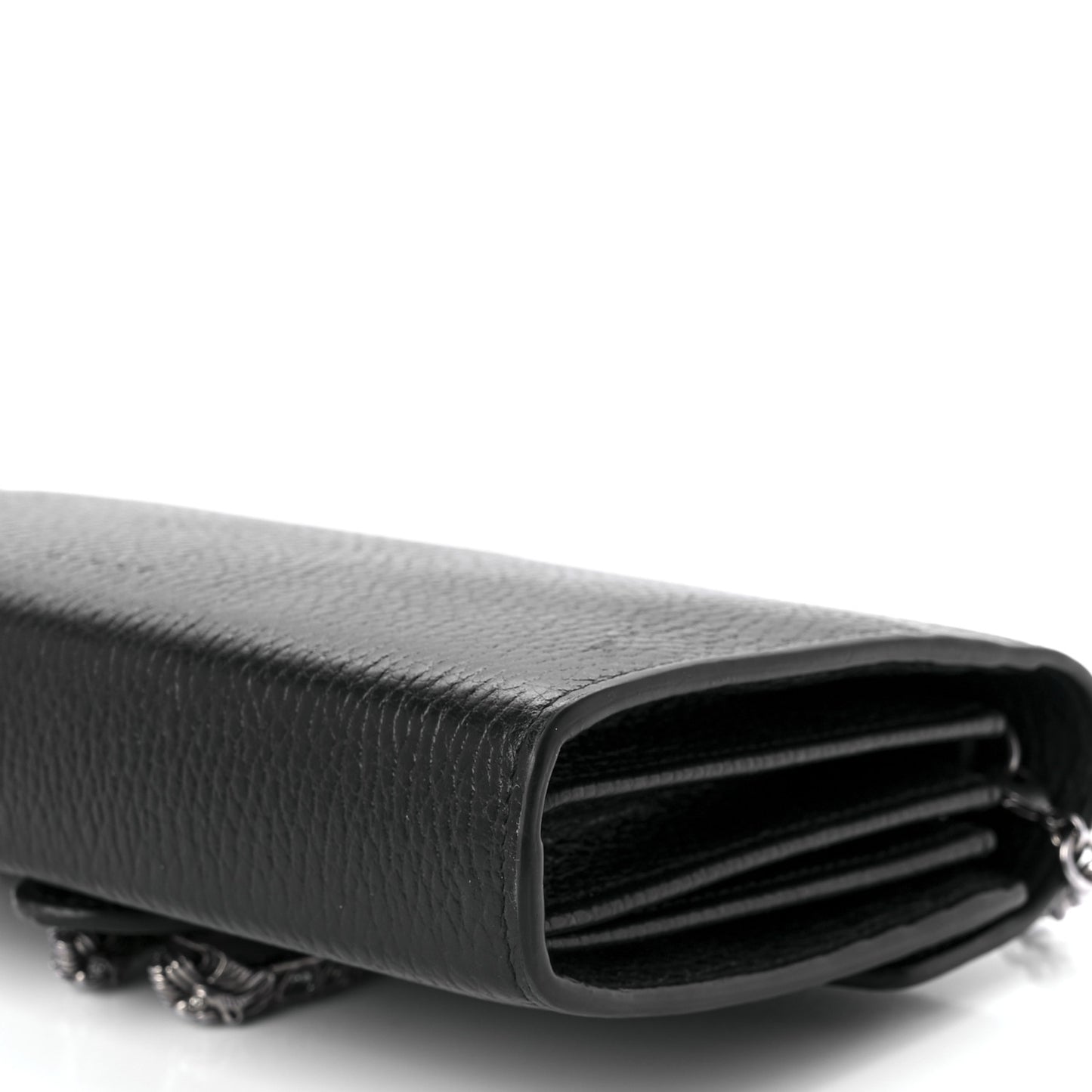 Calfskin Mini Dionysus Chain Wallet Black